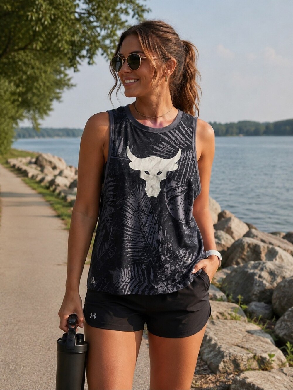Under Armour Project Rock " Aloha Camo" Tank